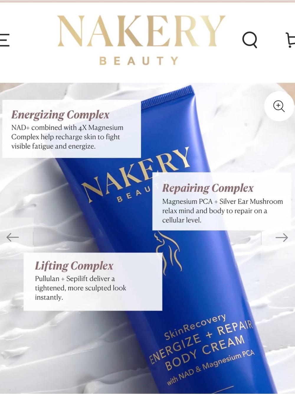 Nakery Beauty Energize + Repair Body Cream - Picture 3 of 6